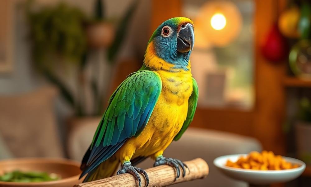 best bird food for parrots daily diet - home environment