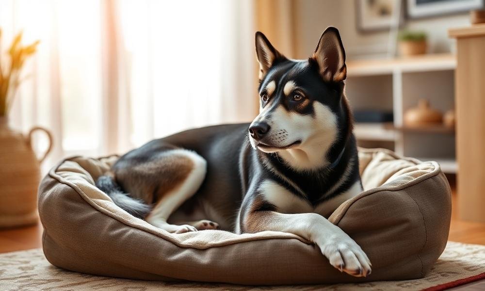 best dog bed for husky breed - home environment