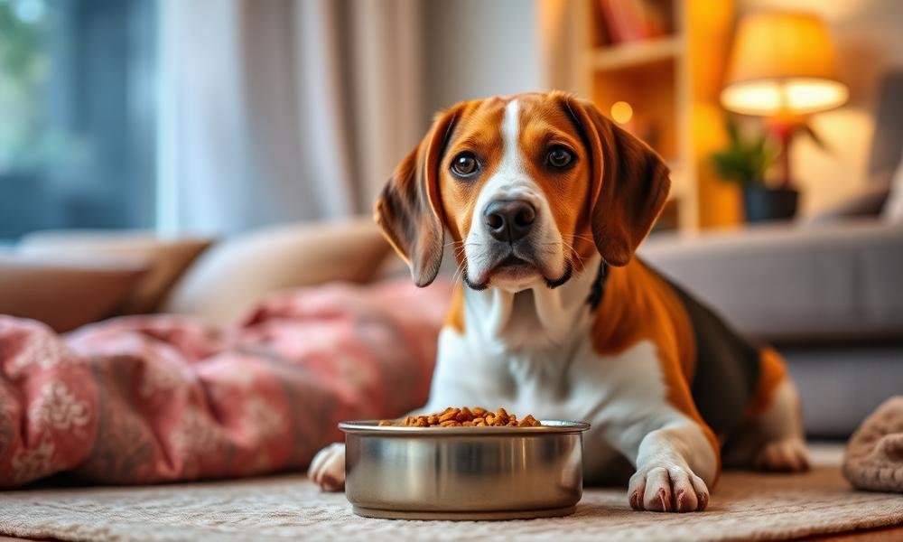 best dog food for beagle weight control - home environment