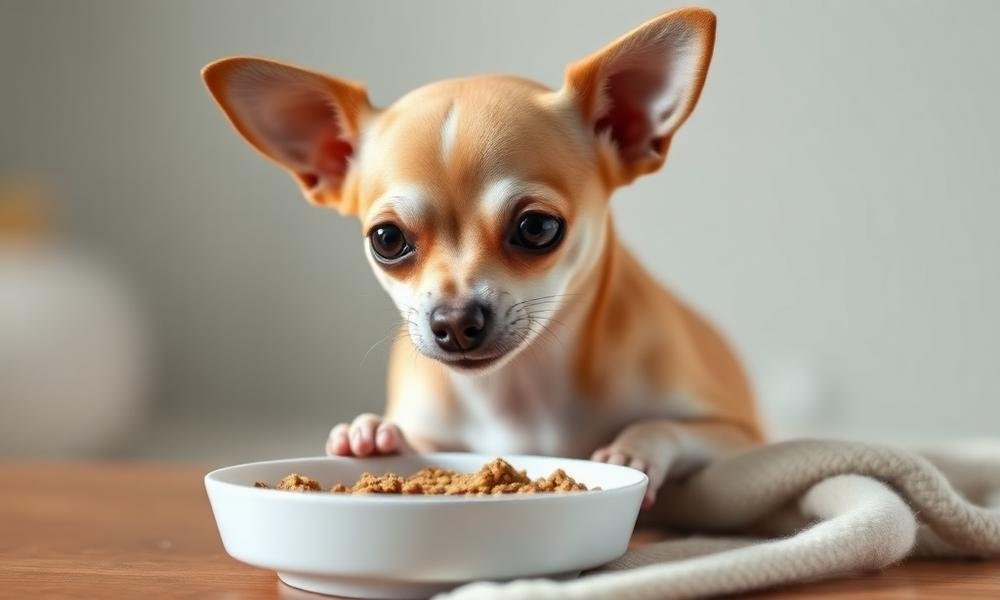 chihuahua steady feeding routine at home