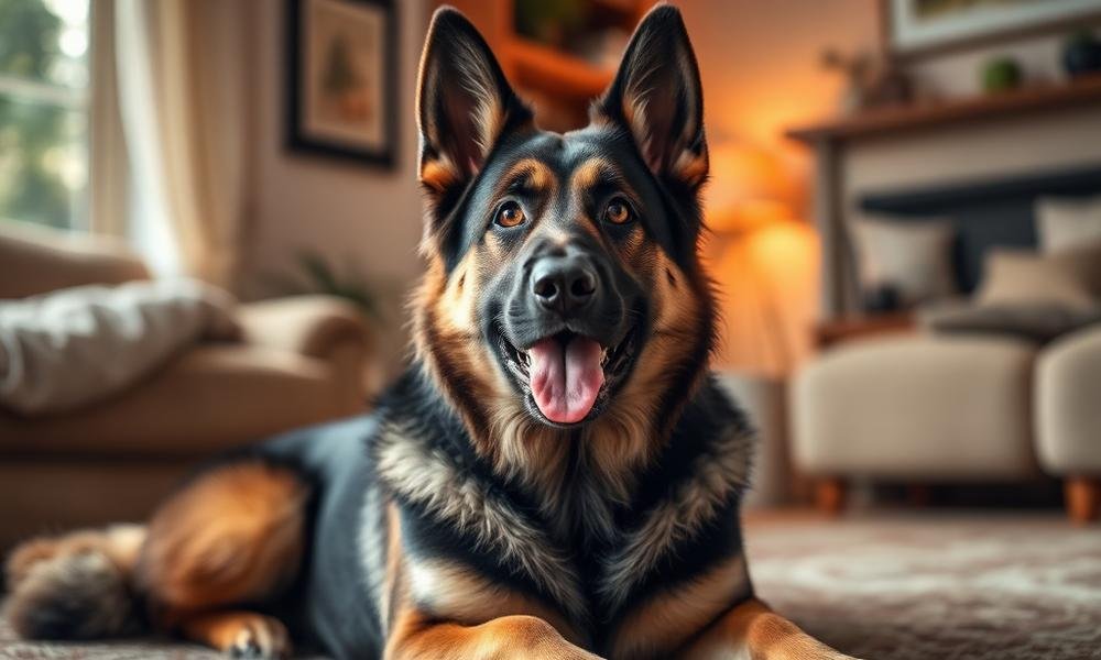 best dog food for german shepherd - home environment