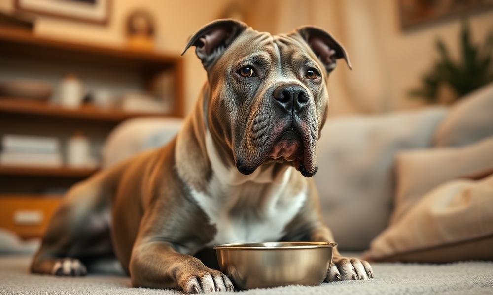 best dog food for pitbull muscle gain - home environment