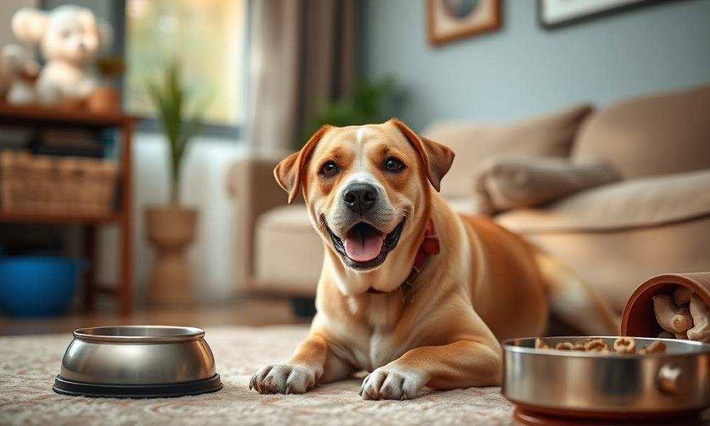 best dog food for weight gain - home environment