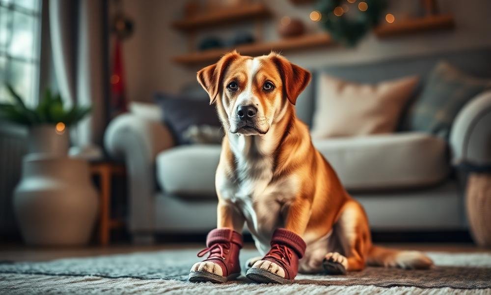 best dog shoes for winter - home environment