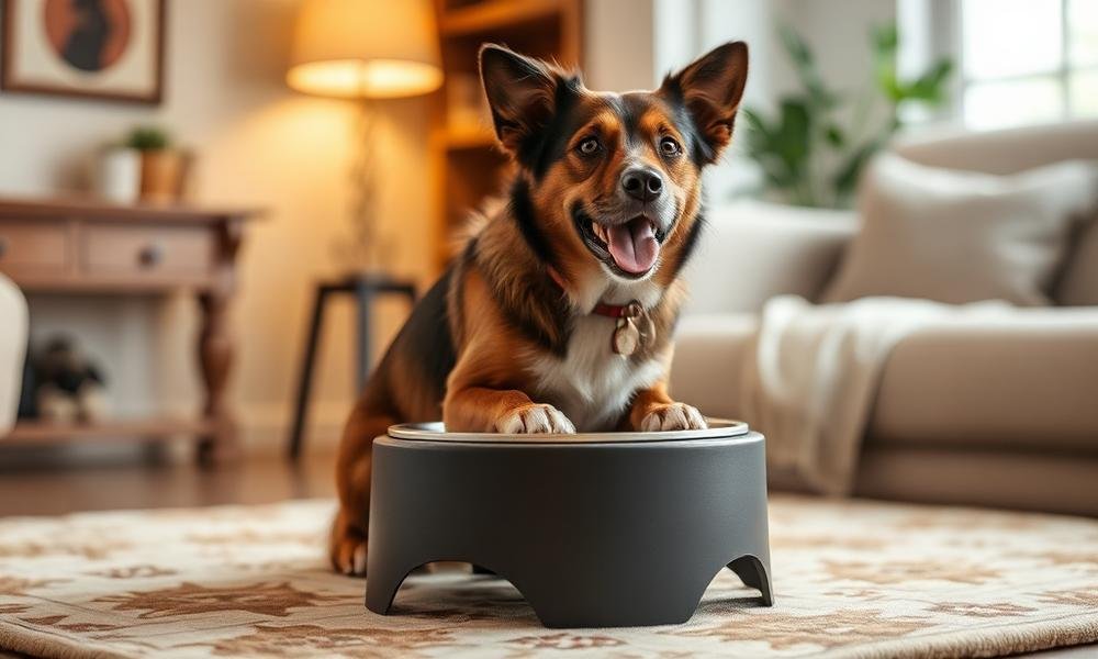 best elevated dog feeder benefits - home environment