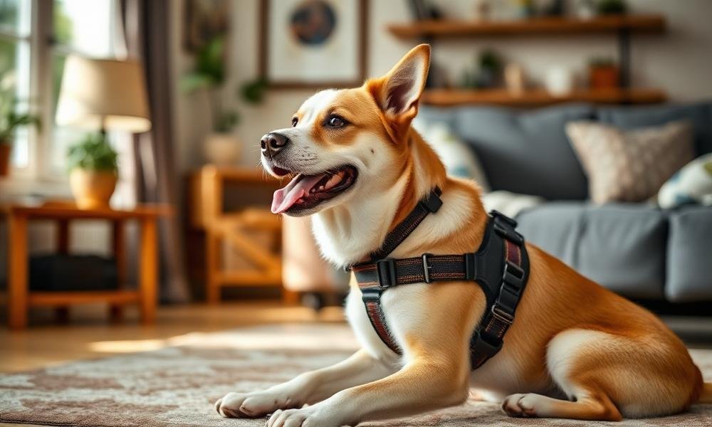 best harness for dog training - home environment
