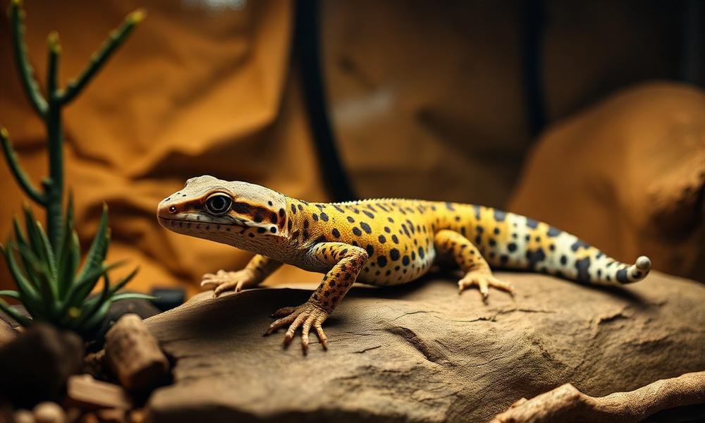 best leopard gecko tank setup - home environment