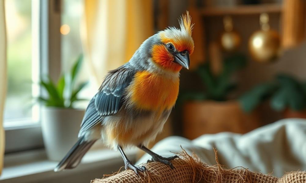 bird feather plucking causes solution - home environment