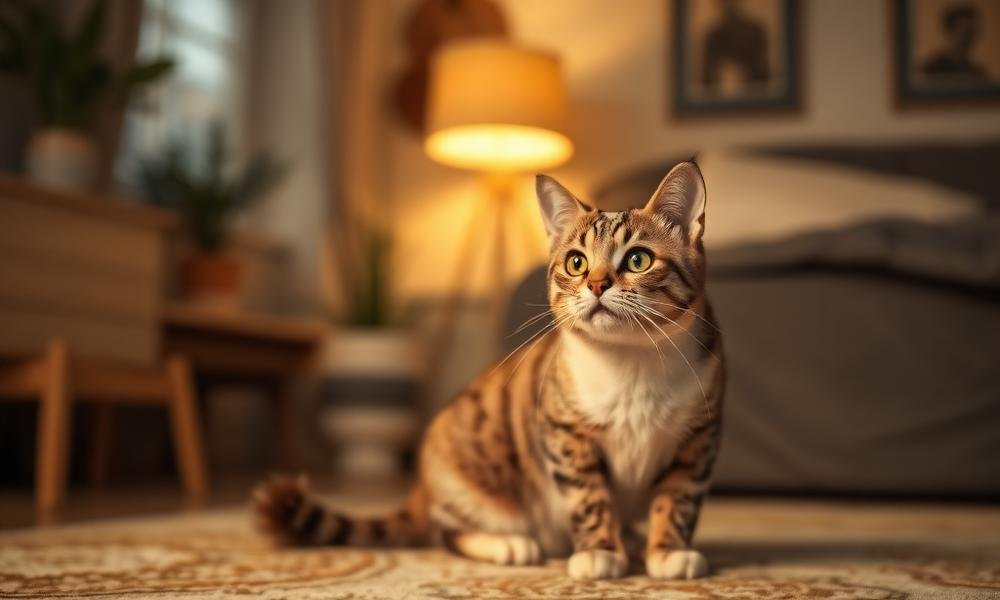 cat afraid of strangers suddenly - home environment