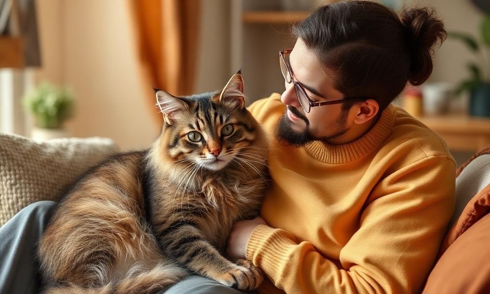 owner monitoring cat weight loss as kidney disease warning sign