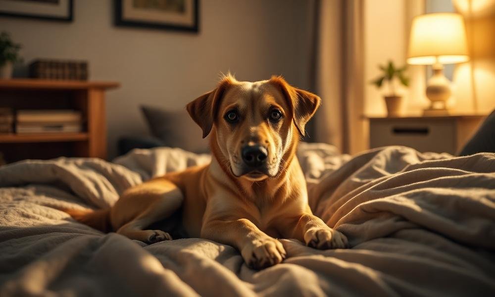 dog destroying bed every night - home environment