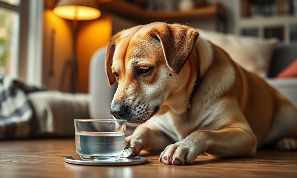 dog not eating but drinking water - home environment