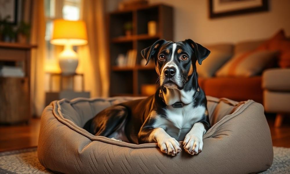 dog refuses new bed - home environment
