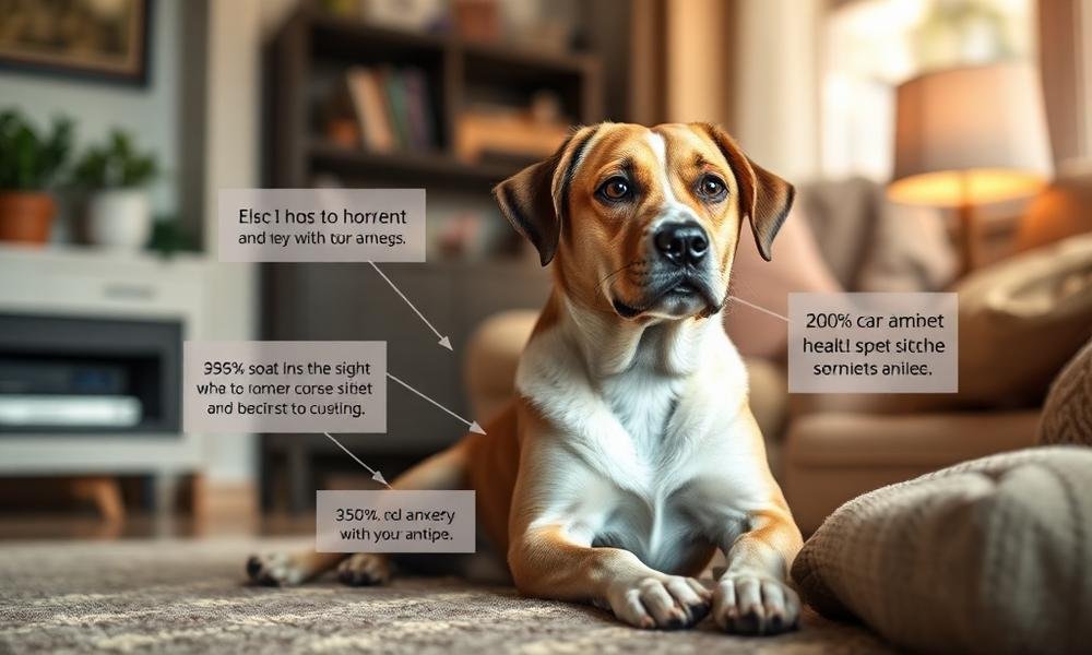 dog separation anxiety signs symptoms - home environment