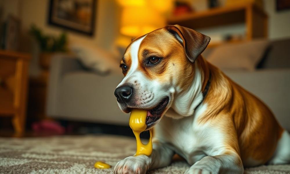 dog vomiting yellow bile - home environment