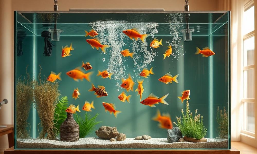 fish swimming upside down causes - home environment