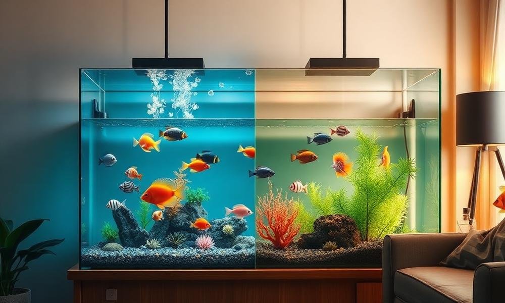 freshwater vs saltwater aquarium - home environment