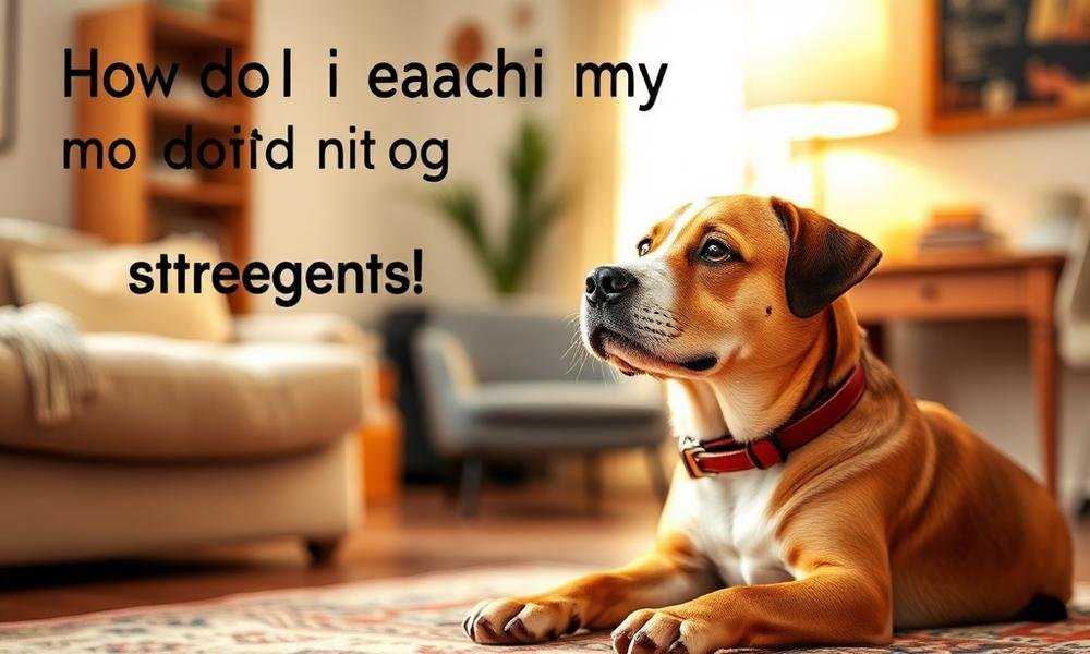 how do I teach my dog not to bark at strangers - home environment
