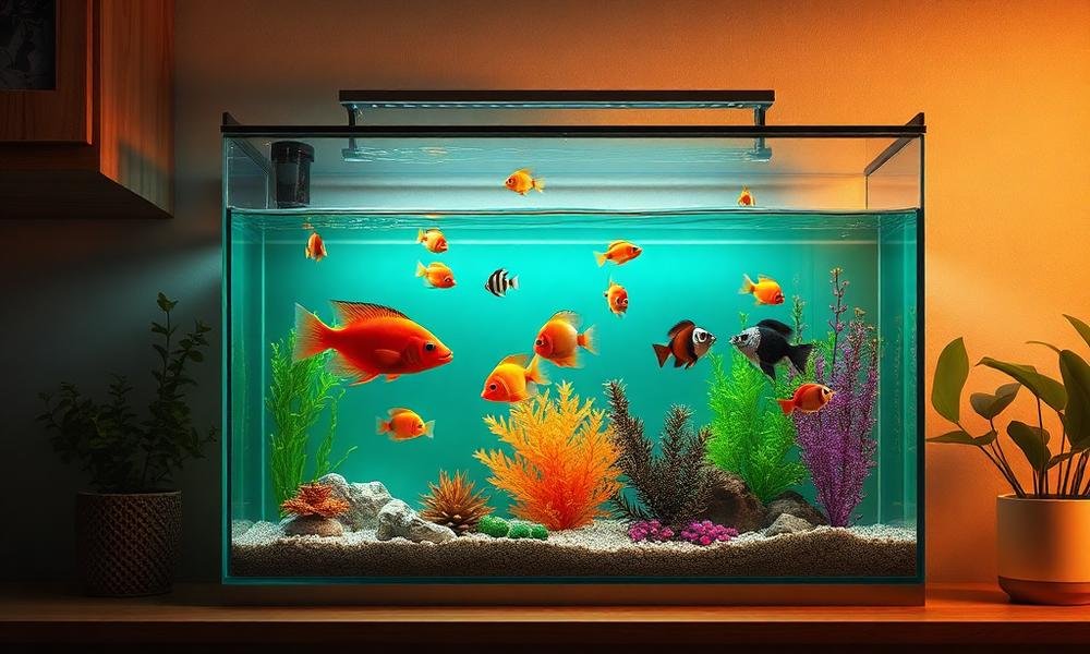 how often feed fish daily - home environment
