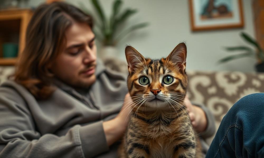how to calm anxious cat behavior - owner guide