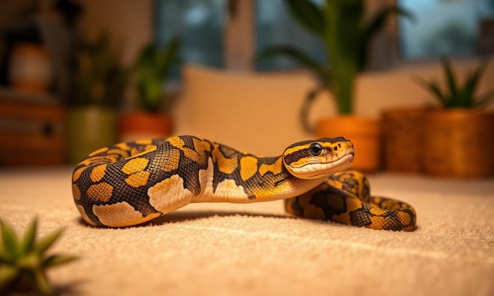 how to feed a ball python - home environment