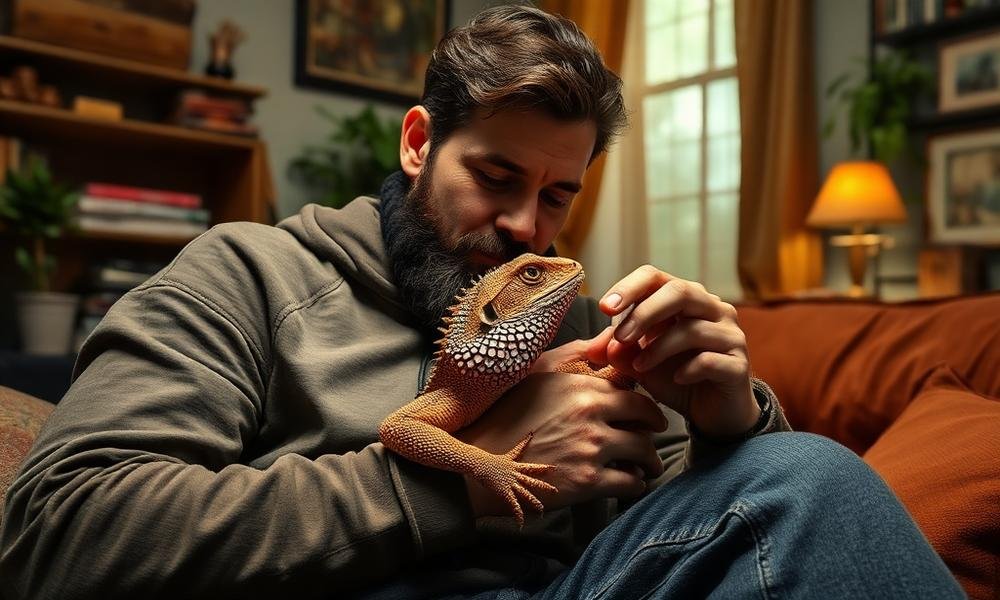how to handle a bearded dragon - owner guide