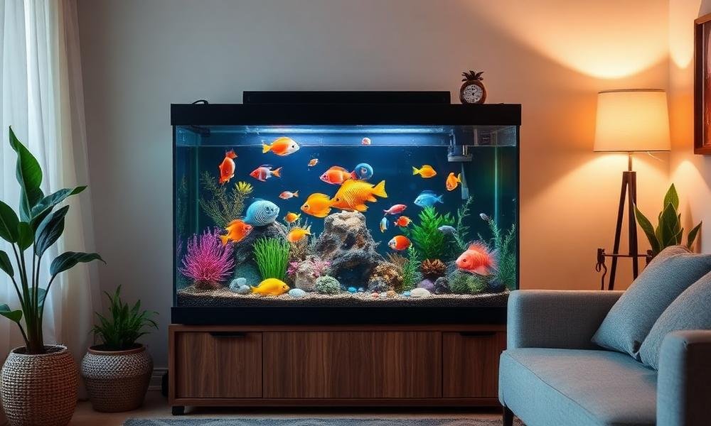 how to set up fish tank beginners - home environment