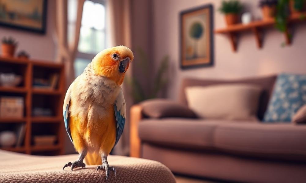 how to socialize a pet bird - home environment