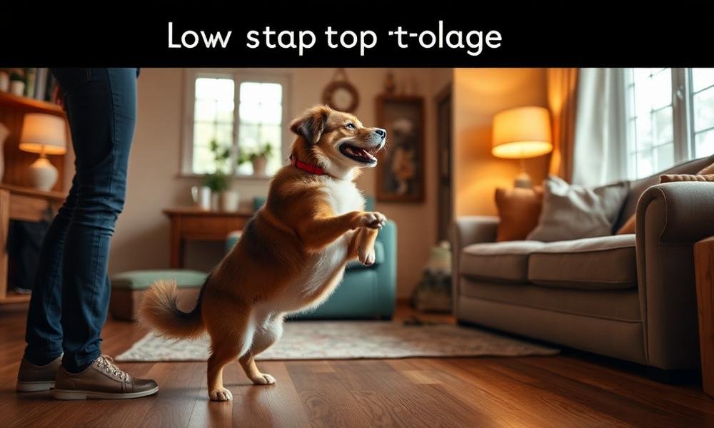 how to stop dog jumping on people - home environment