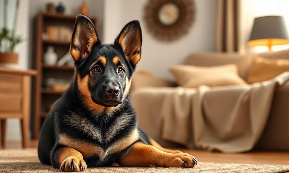 how to train german shepherd puppy - home environment