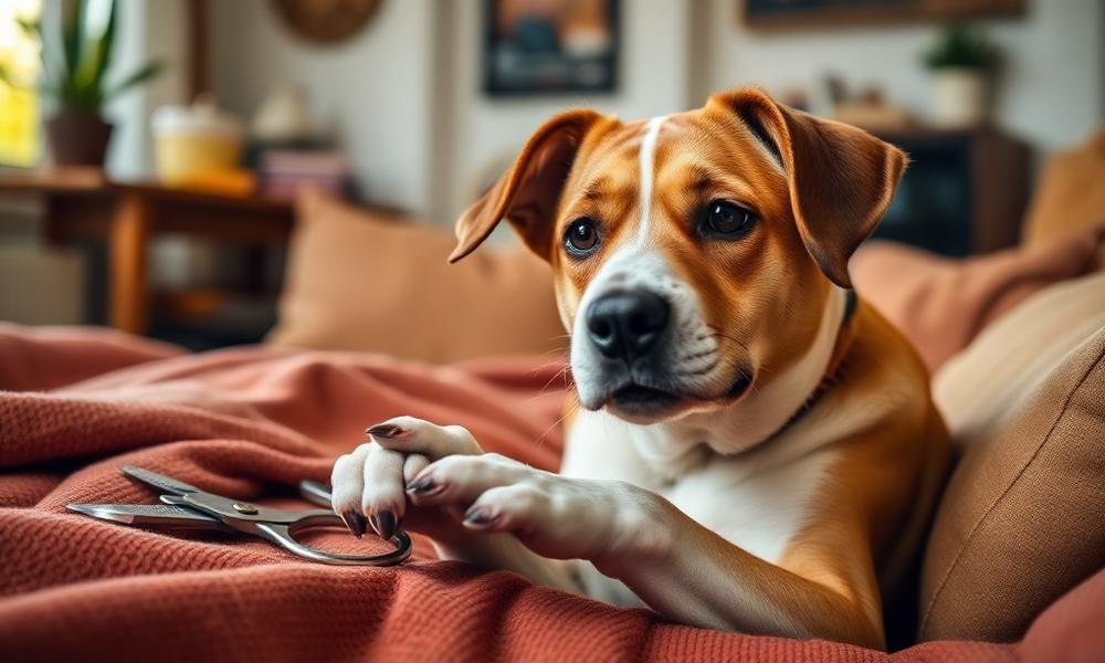how to trim dog nails at home - home environment