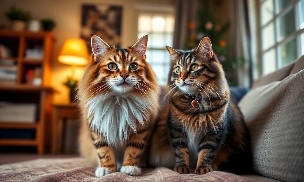 Maine Coon vs Norwegian Forest Cat - home environment