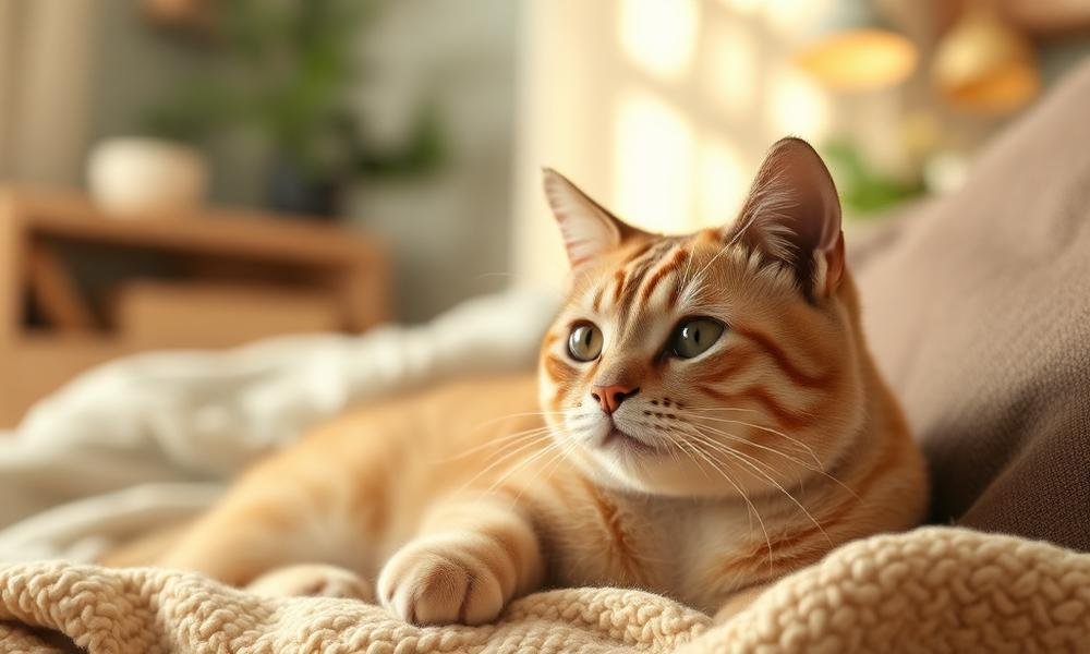 signs of cat fever symptoms - home environment