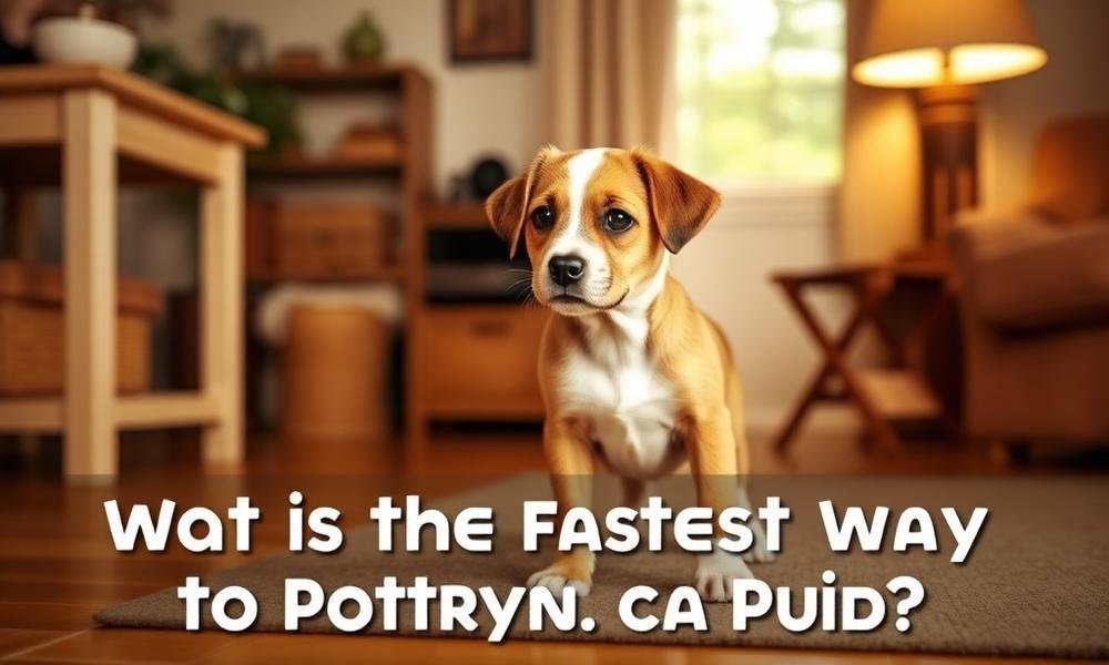 what is the fastest way to potty train a puppy - home environment