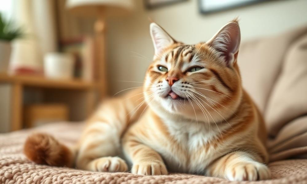 why cat licking itself excessively - home environment