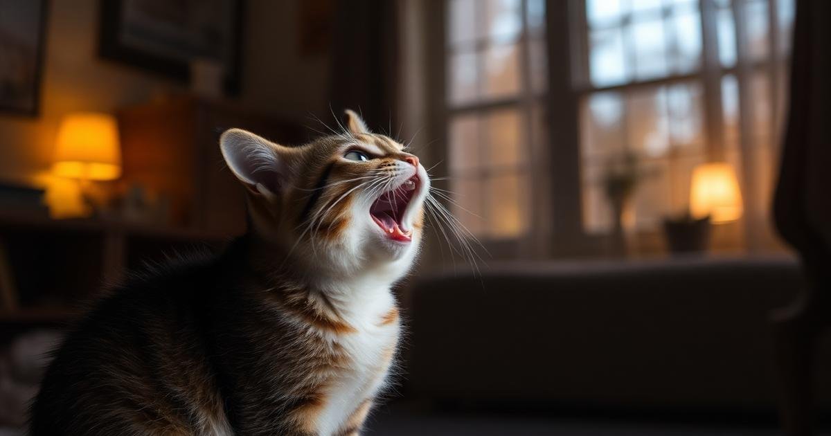 why cat meowing excessively at night - featured guide image