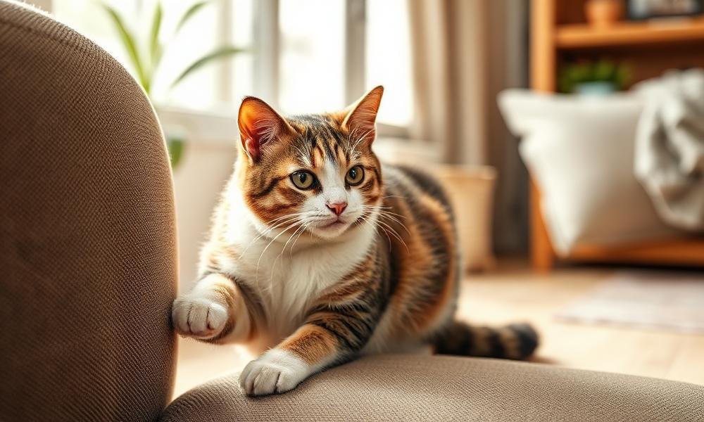 why cat scratching furniture constantly - home environment