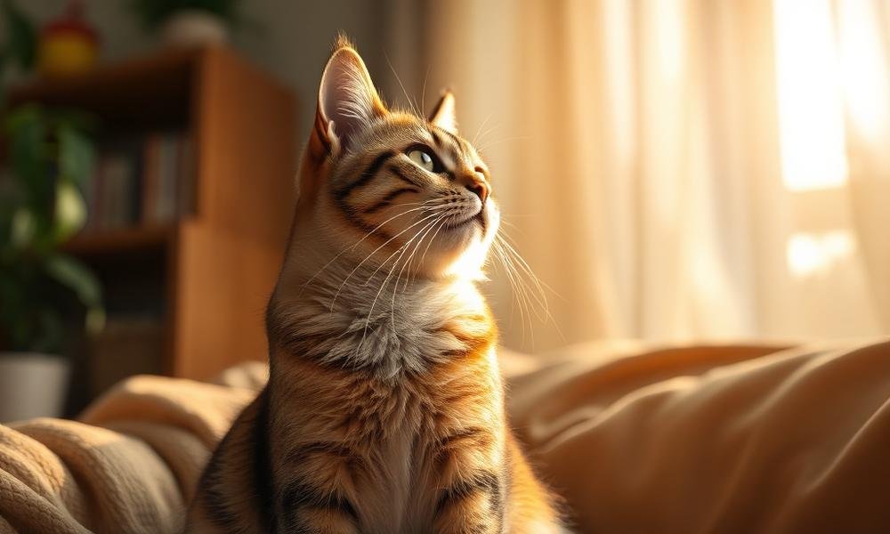 why cat staring at nothing - home environment