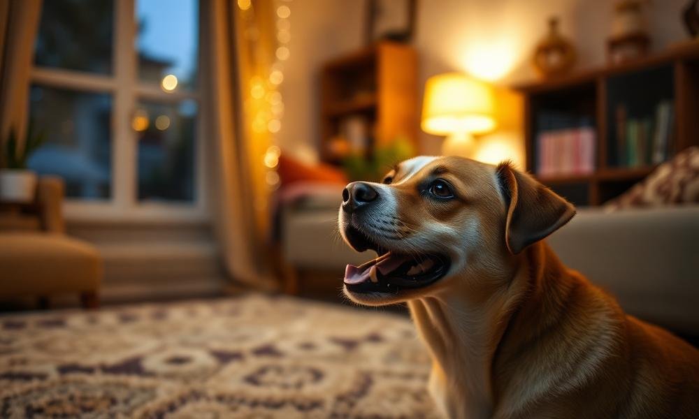 why dog barking at night suddenly - home environment