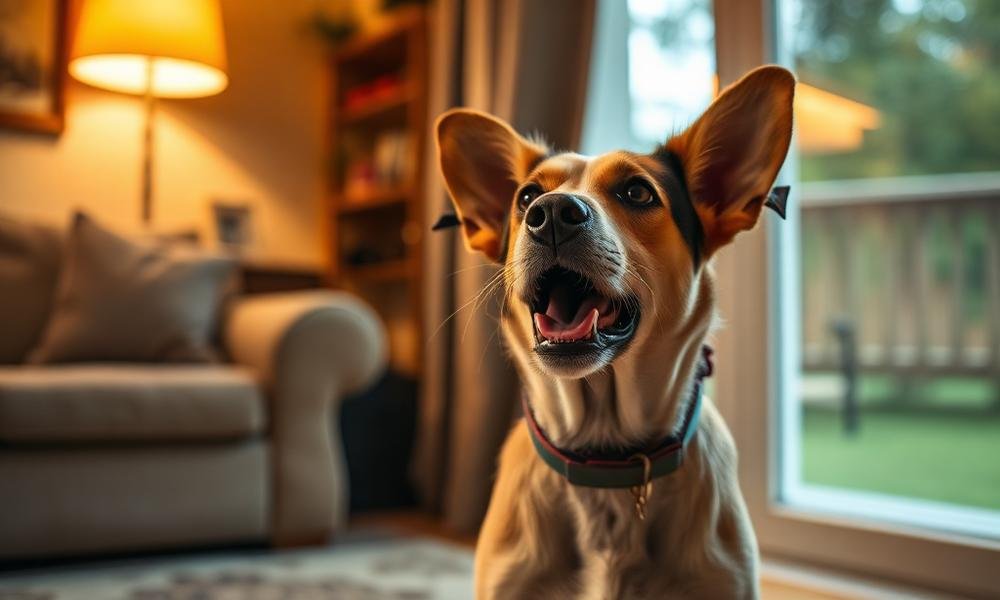 why dog barking at nothing outside - home environment