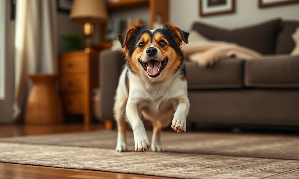 why dog chasing tail constantly - home environment