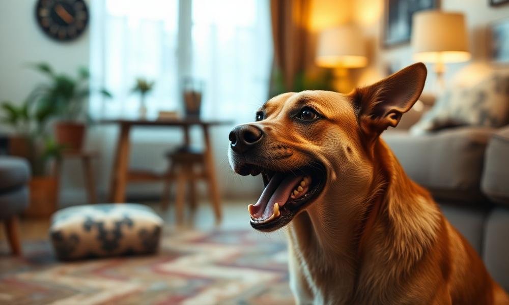 why dog growling at owner suddenly - home environment