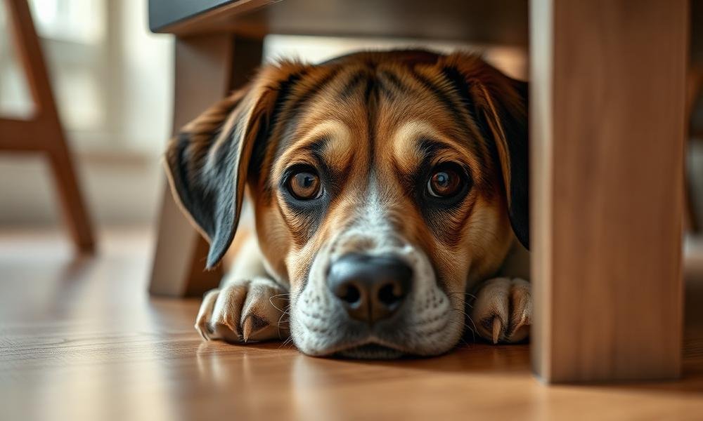 why dog hiding under furniture - practical tips