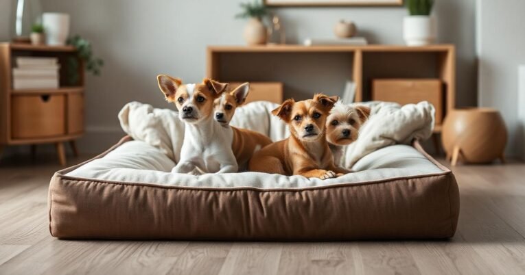 Bed For Small Dogs in a calm indoor dog-bed setup