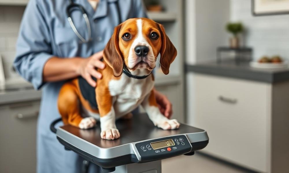 beagle weight check at home