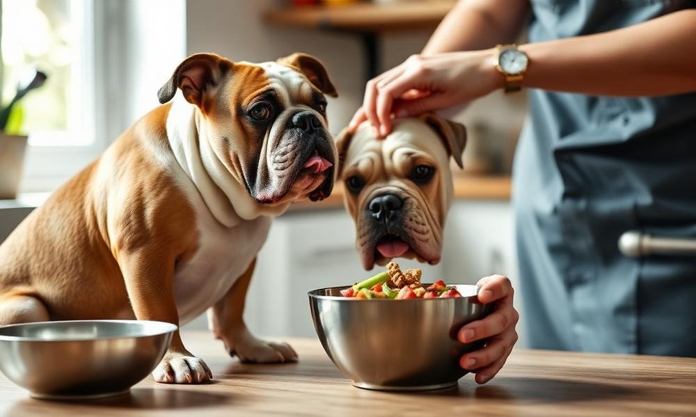 best dog food for bulldog digestion bowl setup