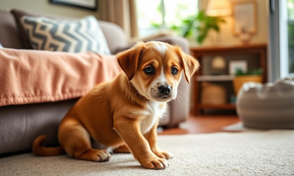 how to potty train puppy fast - home environment